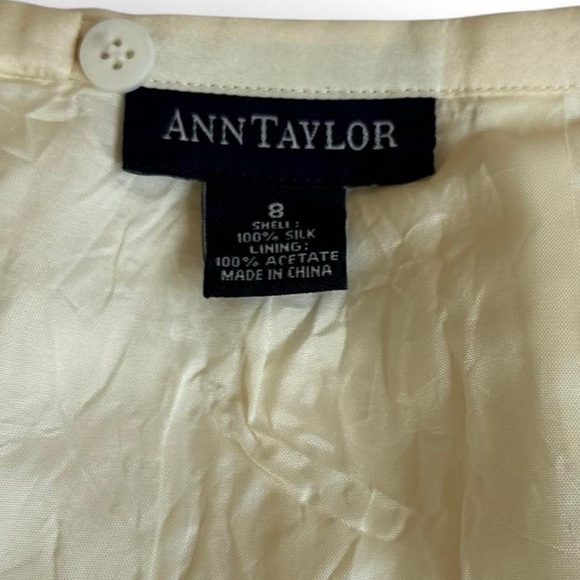 Ann Taylor 100% Silk Cottagecore Fairy Floral Maxi Skirt - Size 8 - Picture 4 of 8